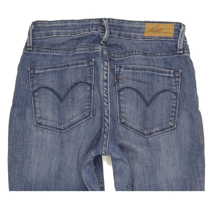Levi's Demi Curve Women Blue Straight Classic Stretch Jeans W27 L28