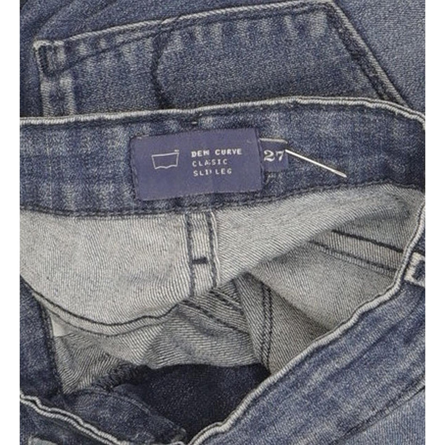 Levi's Demi Curve Women Blue Straight Classic Stretch Jeans W27 L28