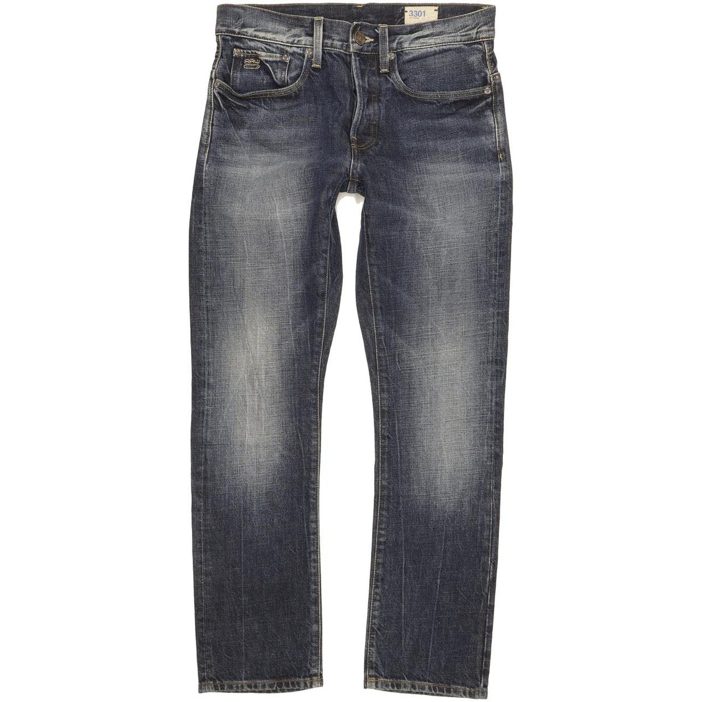 G-Star Men Blue Straight Regular Stretch Jeans W30 L29