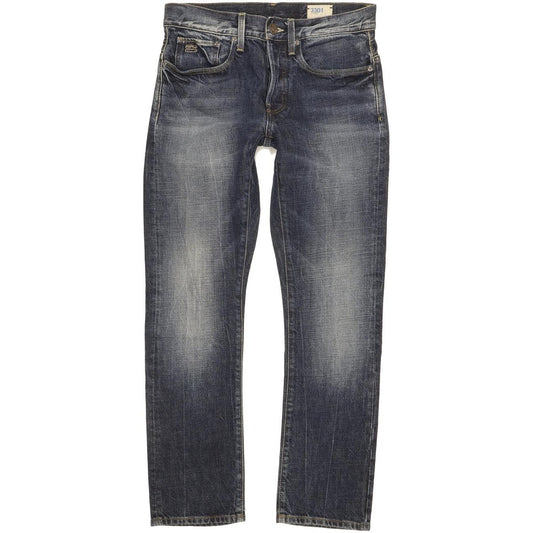 G-Star Men Blue Straight Regular Stretch Jeans W30 L29