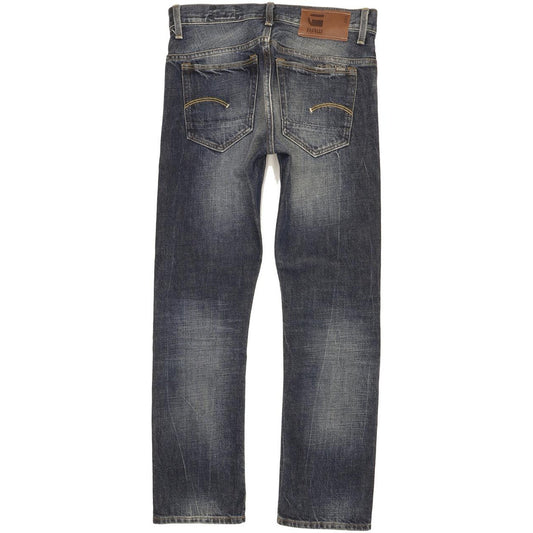 G-Star Men Blue Straight Regular Stretch Jeans W30 L29