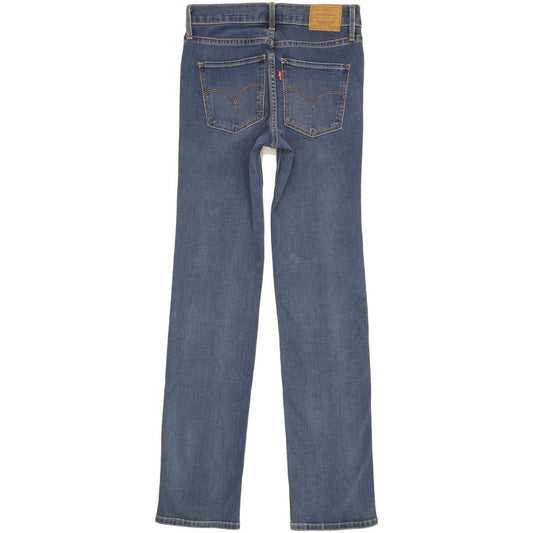 Levi's 314 Shaping Women Blue Straight Slim Stretch Jeans W26 L32
