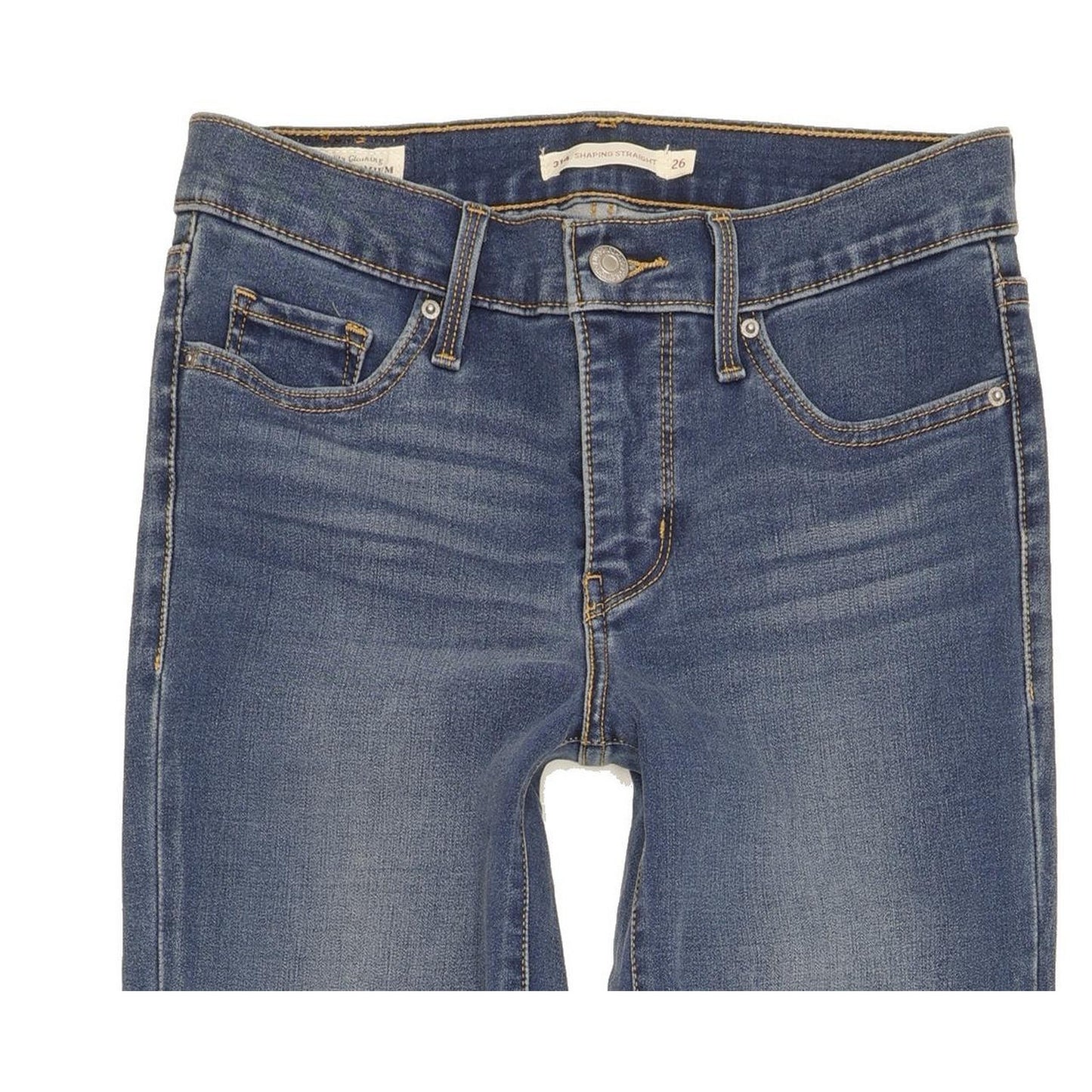 Levi's 314 Shaping Women Blue Straight Slim Stretch Jeans W26 L32
