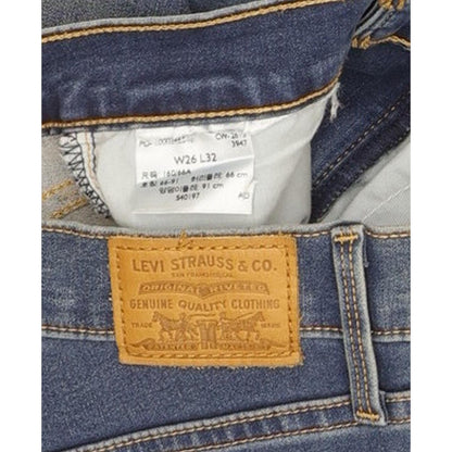 Levi's 314 Shaping Women Blue Straight Slim Stretch Jeans W26 L32