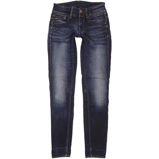 G-Star Lynn Women Blue Skinny Slim Stretch Jeans W27 L32