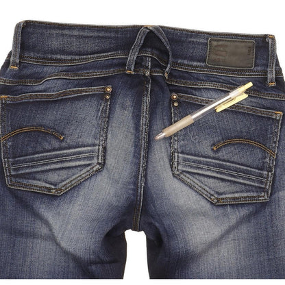 G-Star Lynn Women Blue Skinny Slim Stretch Jeans W27 L32