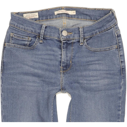 Levi's 710 Super Women Blue Skinny Slim Stretch Jeans W27 L30