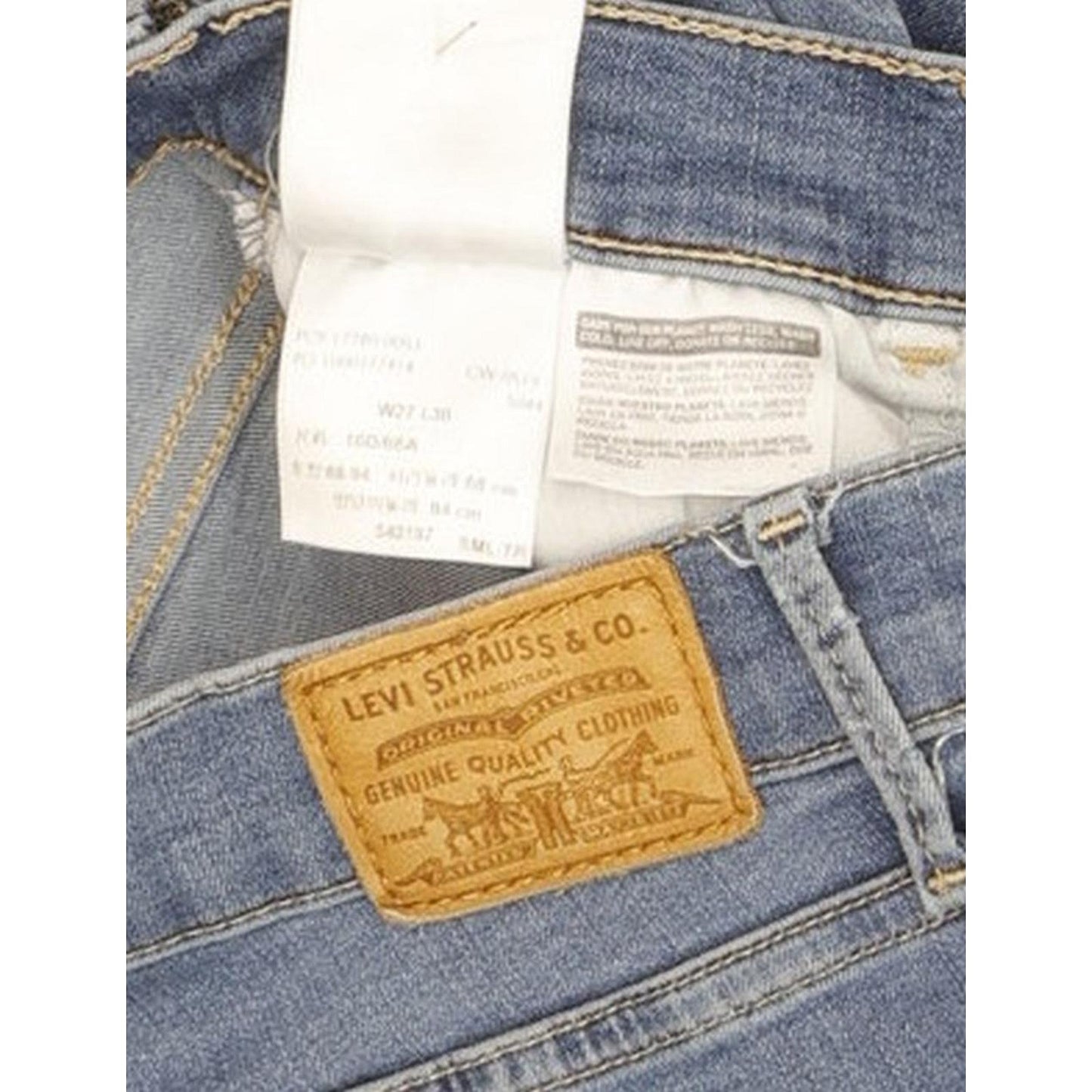 Levi's 710 Super Women Blue Skinny Slim Stretch Jeans W27 L30