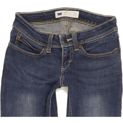 Levi's Bold Curve Women Blue Skinny Slim Stretch Jeans W28 L31