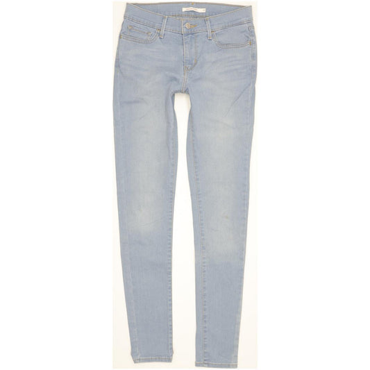 Levi's 710 Super Women Blue Skinny Slim Stretch Jeans W29 L32