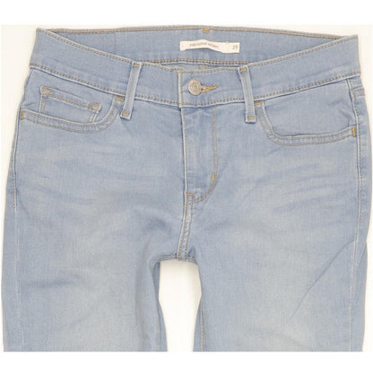 Levi's 710 Super Women Blue Skinny Slim Stretch Jeans W29 L32