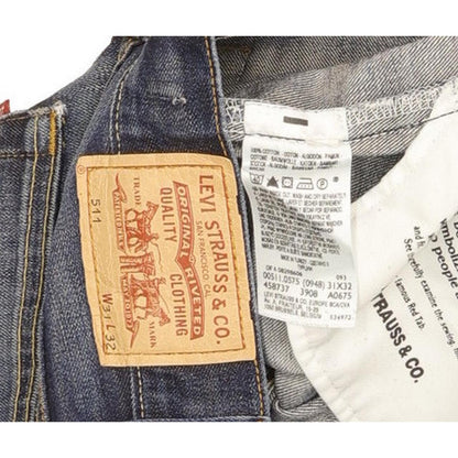Levi's 511 Men Blue Straight Slim Jeans W31 L29