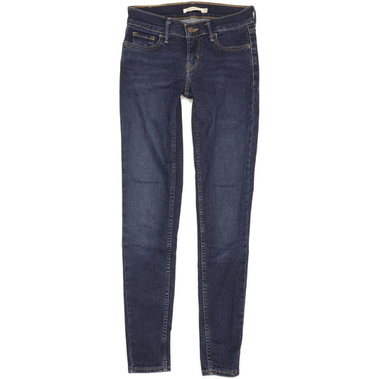 Levi's 710 Super Women Blue Skinny Slim Stretch Jeans W25 L29
