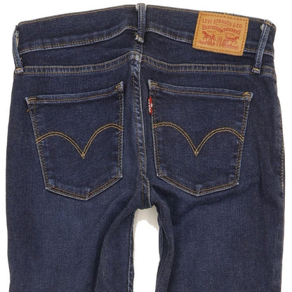 Levi's 710 Super Women Blue Skinny Slim Stretch Jeans W25 L29