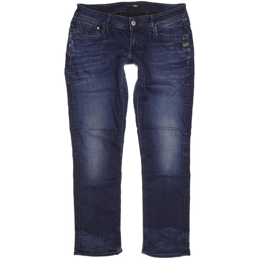 G-Star Attacc Women Blue Straight Slim Stretch Jeans W31 L30