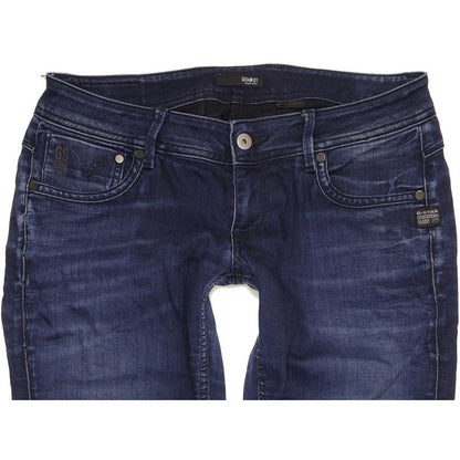 G-Star Attacc Women Blue Straight Slim Stretch Jeans W31 L30
