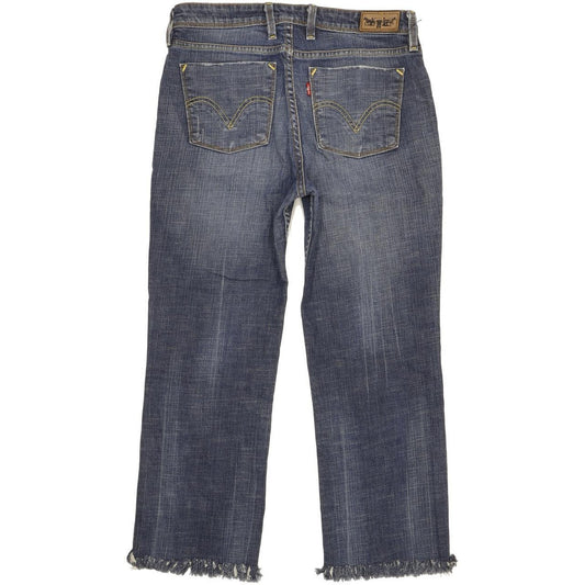 Levi's 627 Women Blue Straight Regular Stretch Jeans W31 L25