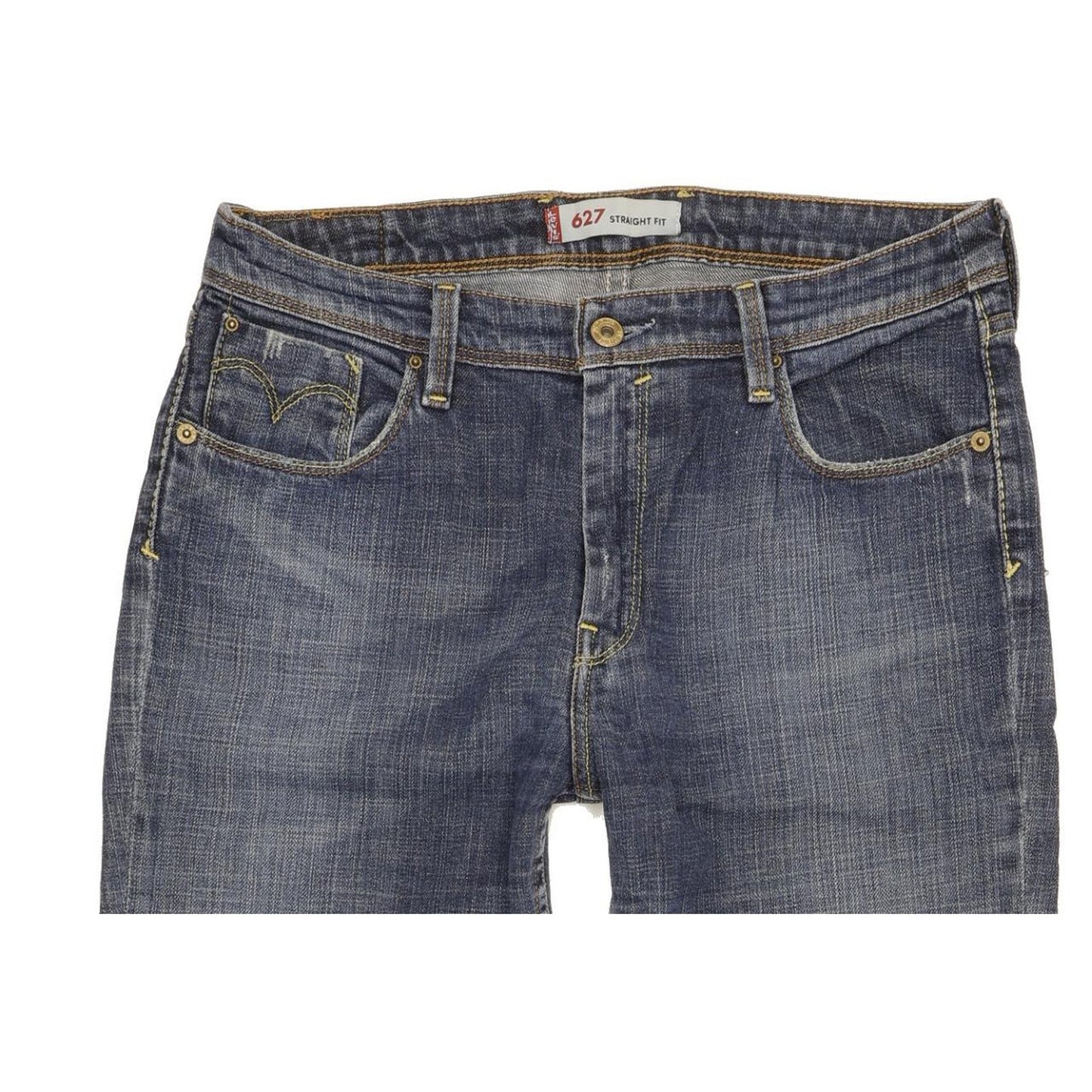 Levi's 627 Women Blue Straight Regular Stretch Jeans W31 L25