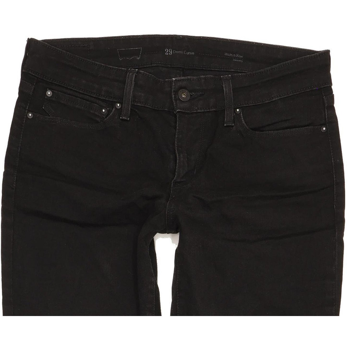 Levi's Demi Curve Women Black Skinny Slim Stretch Jeans W29 L32