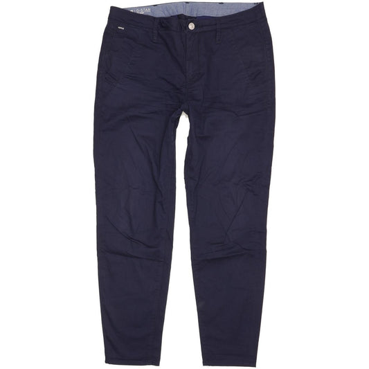 G-Star Bronson Women Navy Skinny Slim Chino Stretch Jeans W28 L29