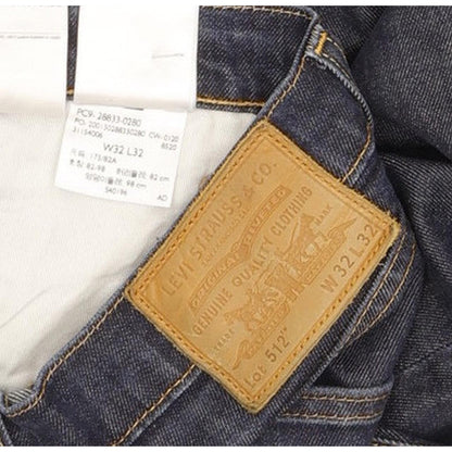 Levi's 512 Men Blue Tapered Slim Jeans W32 L30