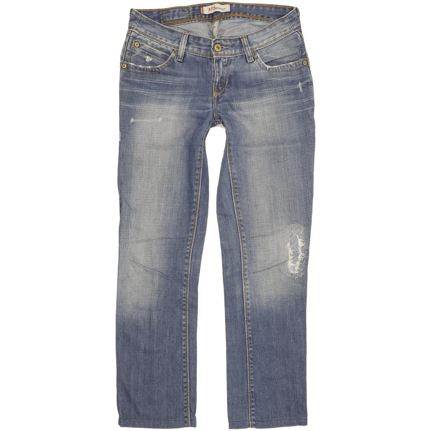 Levi's 572 Men Blue Straight Slim Jeans W28 L28