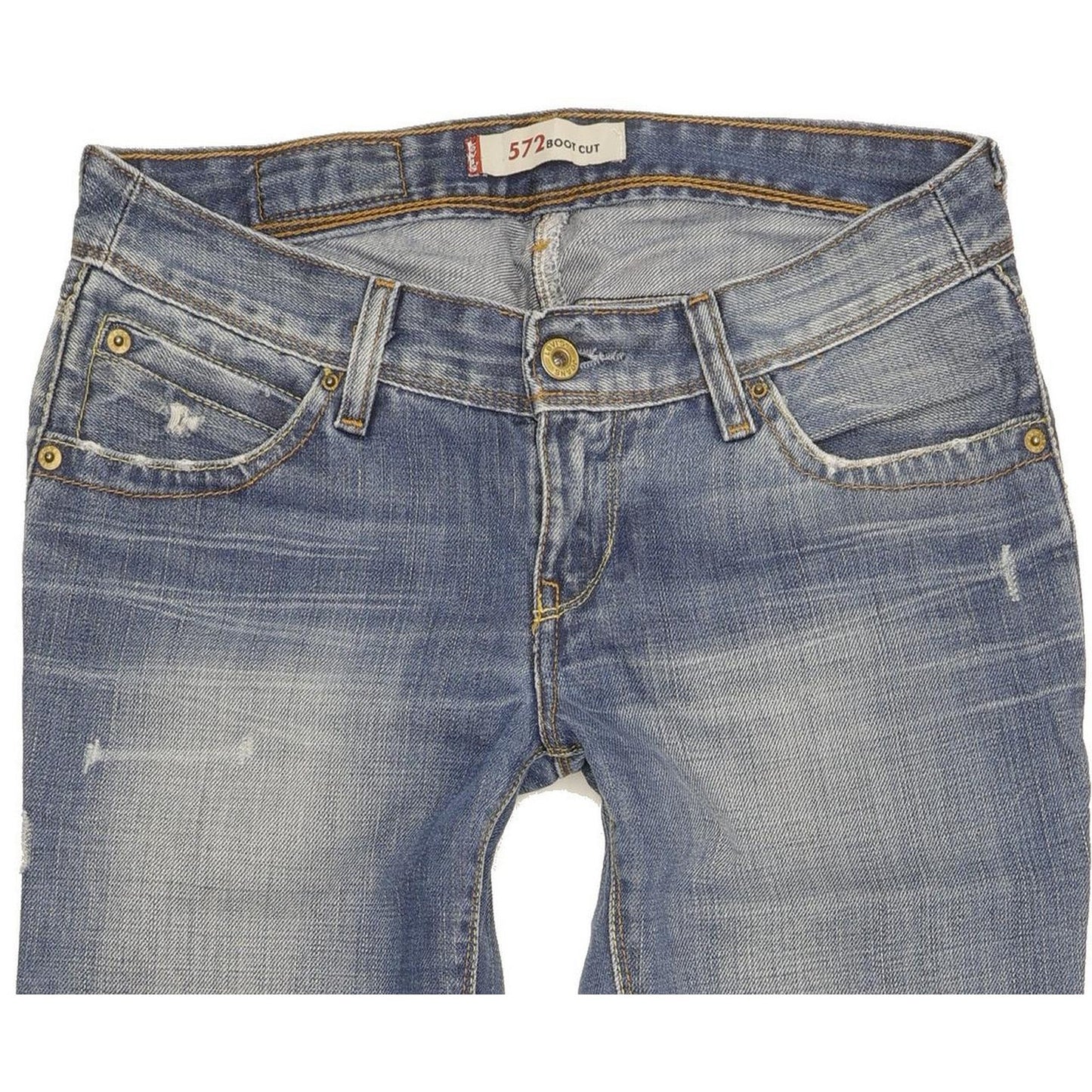 Levi's 572 Men Blue Straight Slim Jeans W28 L28