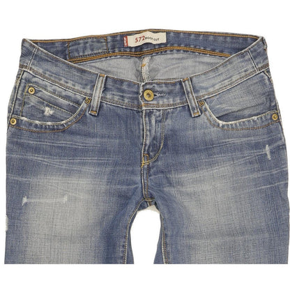 Levi's 572 Men Blue Straight Slim Jeans W28 L28
