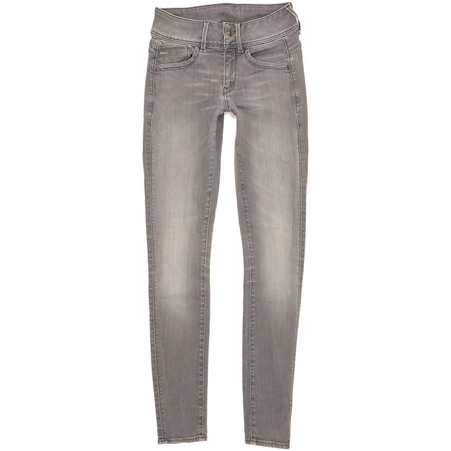 G-Star Lynn Women Grey Skinny Slim Stretch Jeans W27 L31