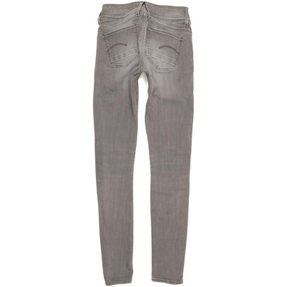 G-Star Lynn Women Grey Skinny Slim Stretch Jeans W27 L31
