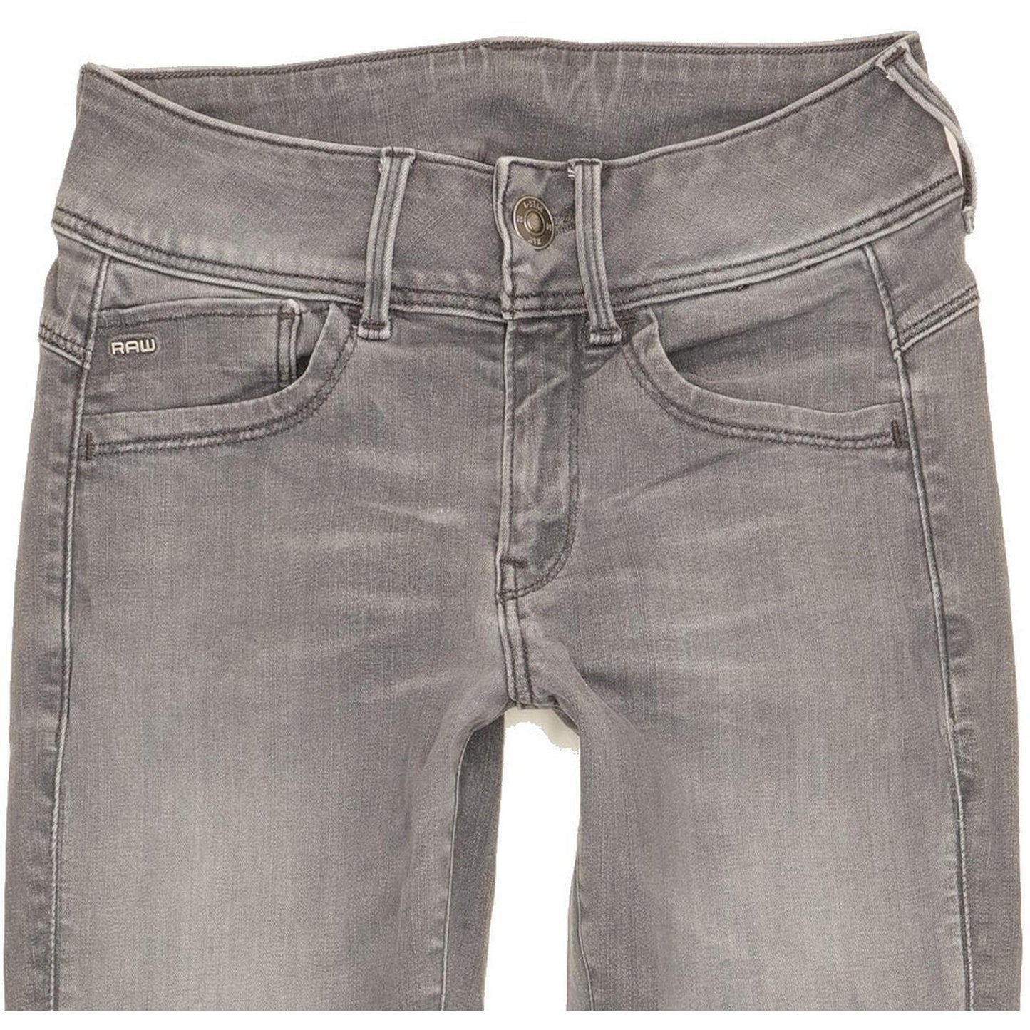 G-Star Lynn Women Grey Skinny Slim Stretch Jeans W27 L31