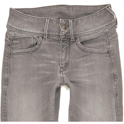 G-Star Lynn Women Grey Skinny Slim Stretch Jeans W27 L31