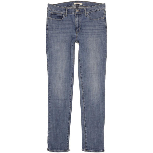 Levi's Slimming Women Blue Straight Slim Stretch Jeans W32 L33