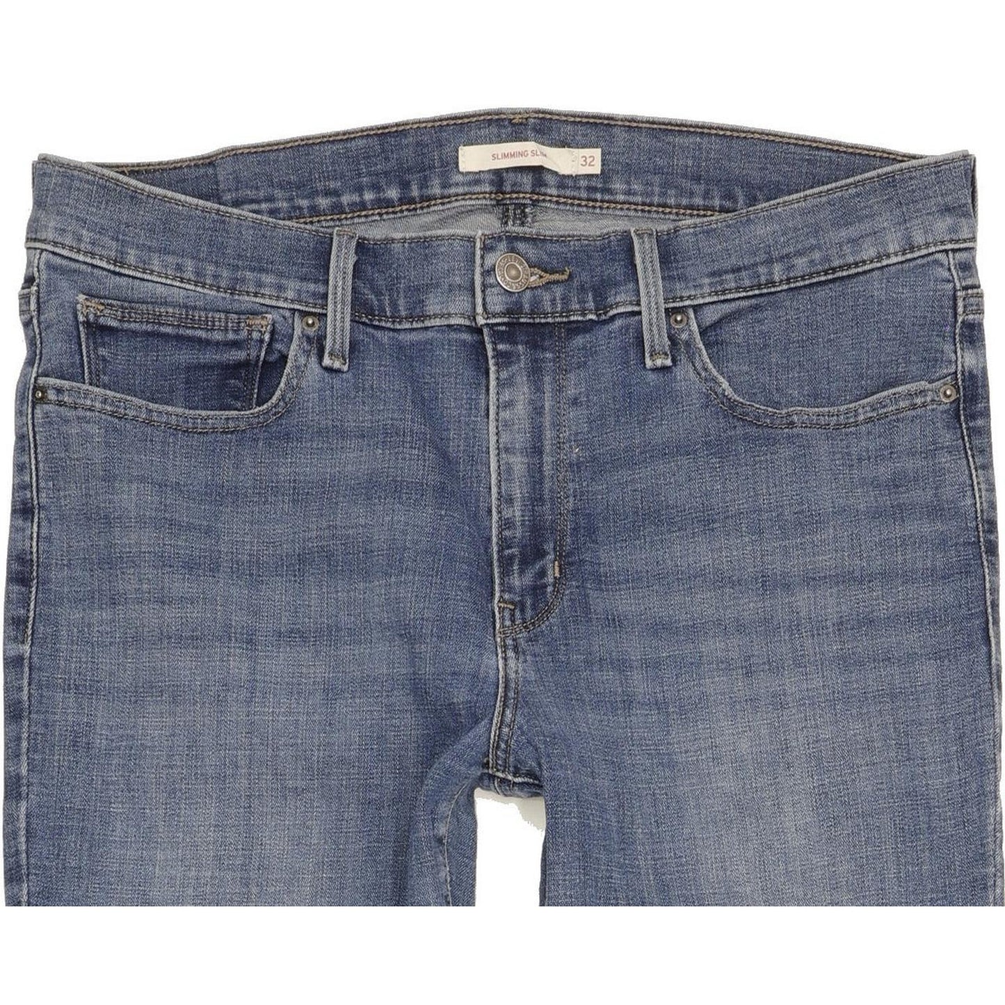 Levi's Slimming Women Blue Straight Slim Stretch Jeans W32 L33