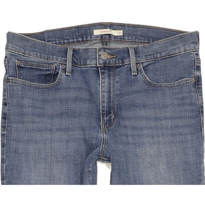 Levi's Slimming Women Blue Straight Slim Stretch Jeans W32 L33