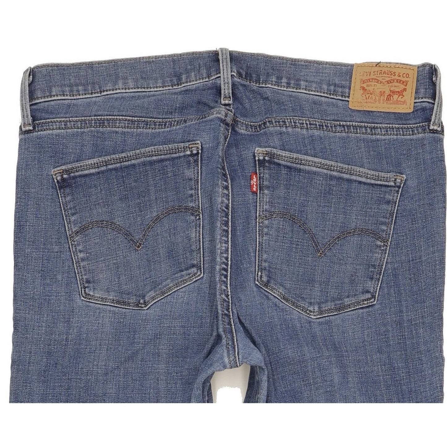 Levi's Slimming Women Blue Straight Slim Stretch Jeans W32 L33