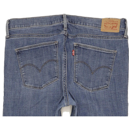 Levi's Slimming Women Blue Straight Slim Stretch Jeans W32 L33