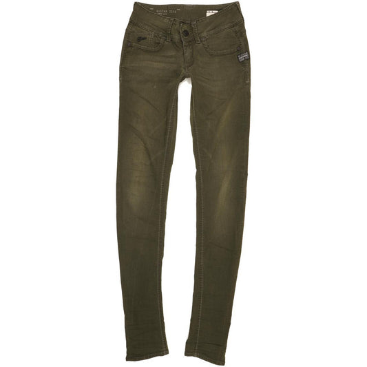 G-Star Lynn Women Green Skinny Slim Stretch Jeans W25 L34