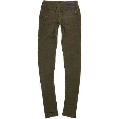 G-Star Lynn Women Green Skinny Slim Stretch Jeans W25 L34