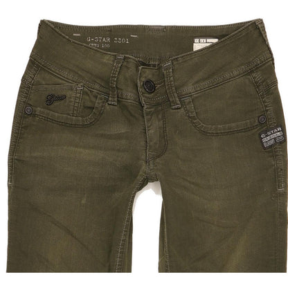 G-Star Lynn Women Green Skinny Slim Stretch Jeans W25 L34