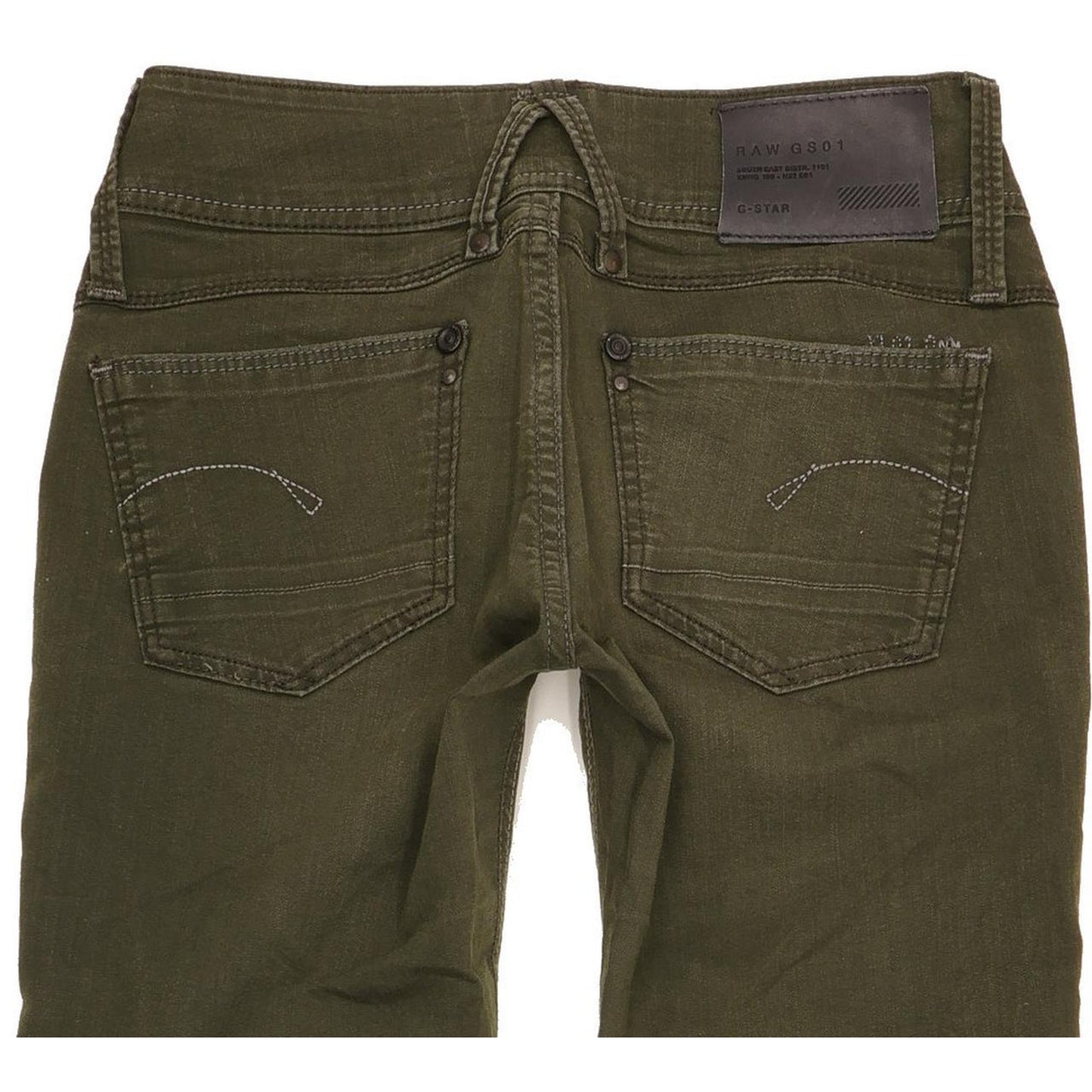 G-Star Lynn Women Green Skinny Slim Stretch Jeans W25 L34
