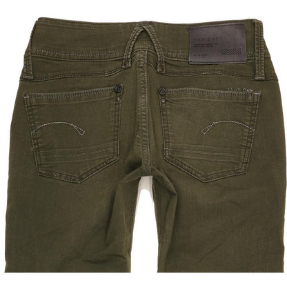 G-Star Lynn Women Green Skinny Slim Stretch Jeans W25 L34