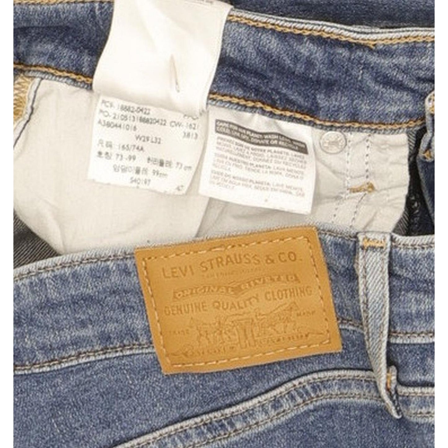 Levi's 721 Blue Skinny Slim Stretch Jeans High Waisted W29 L32