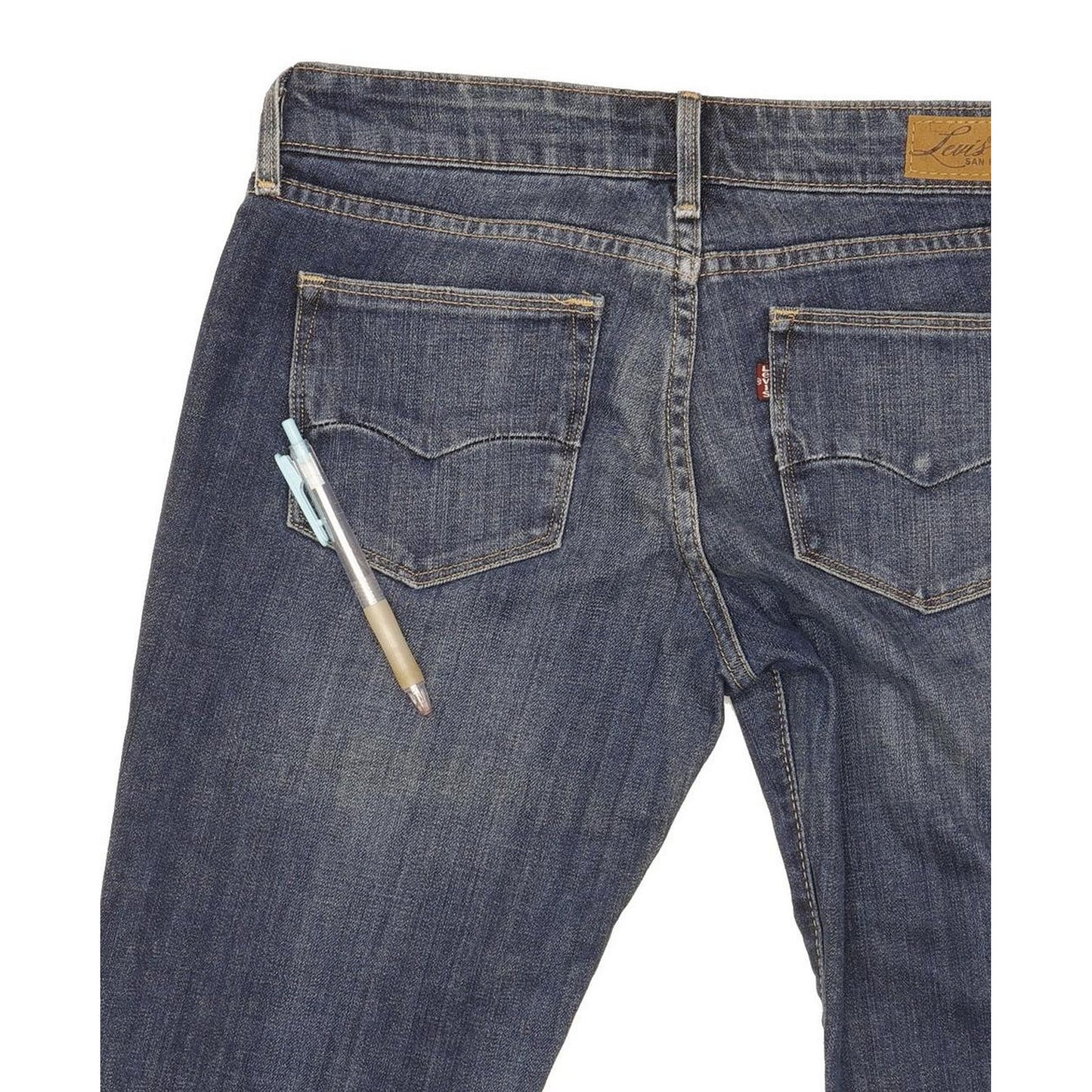 Levi's Demi Curve Women Blue Straight Slim Stretch Jeans W26 L31