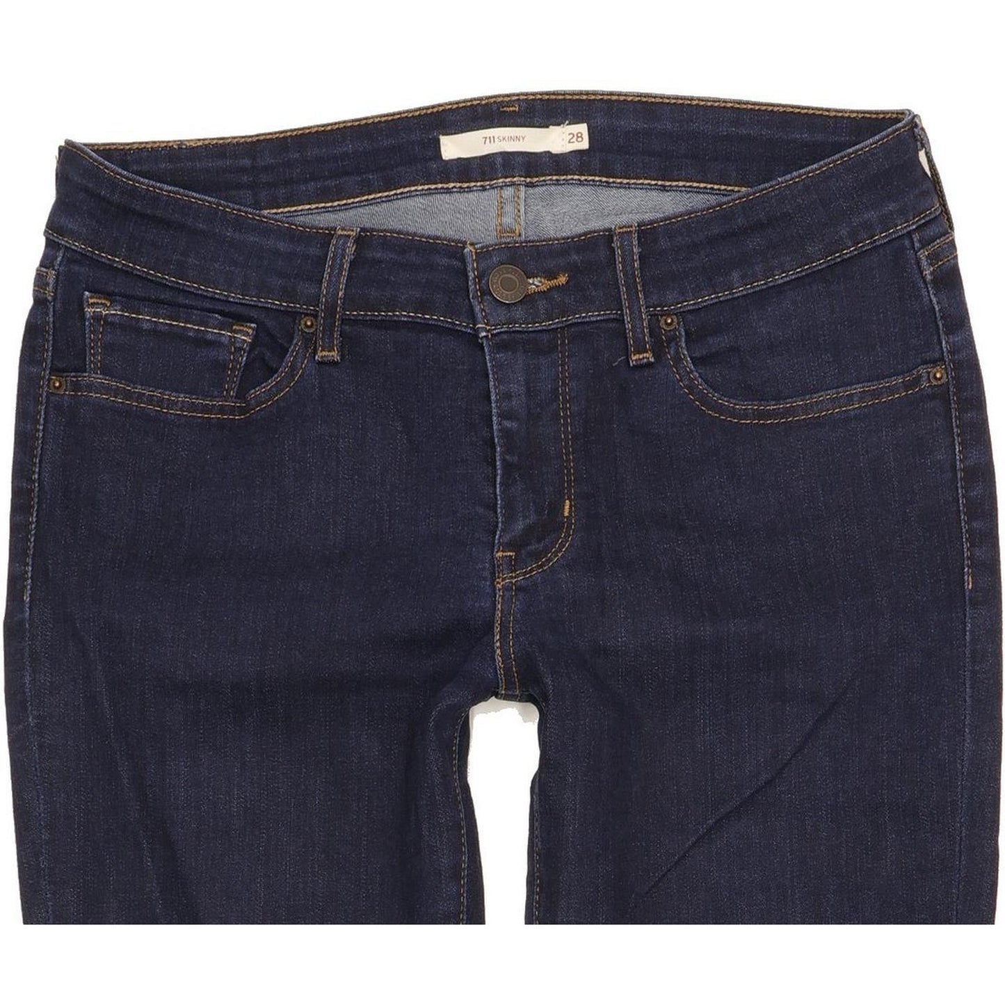Levi's 711 Women Blue Skinny Slim Stretch Jeans W28 L28