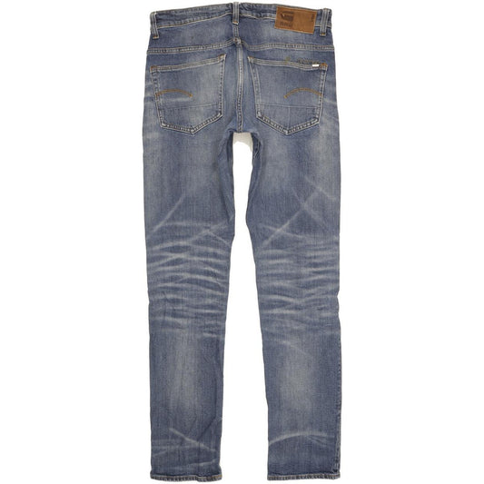 G-Star 3301 Men Blue Tapered Regular Stretch Jeans W31 L34