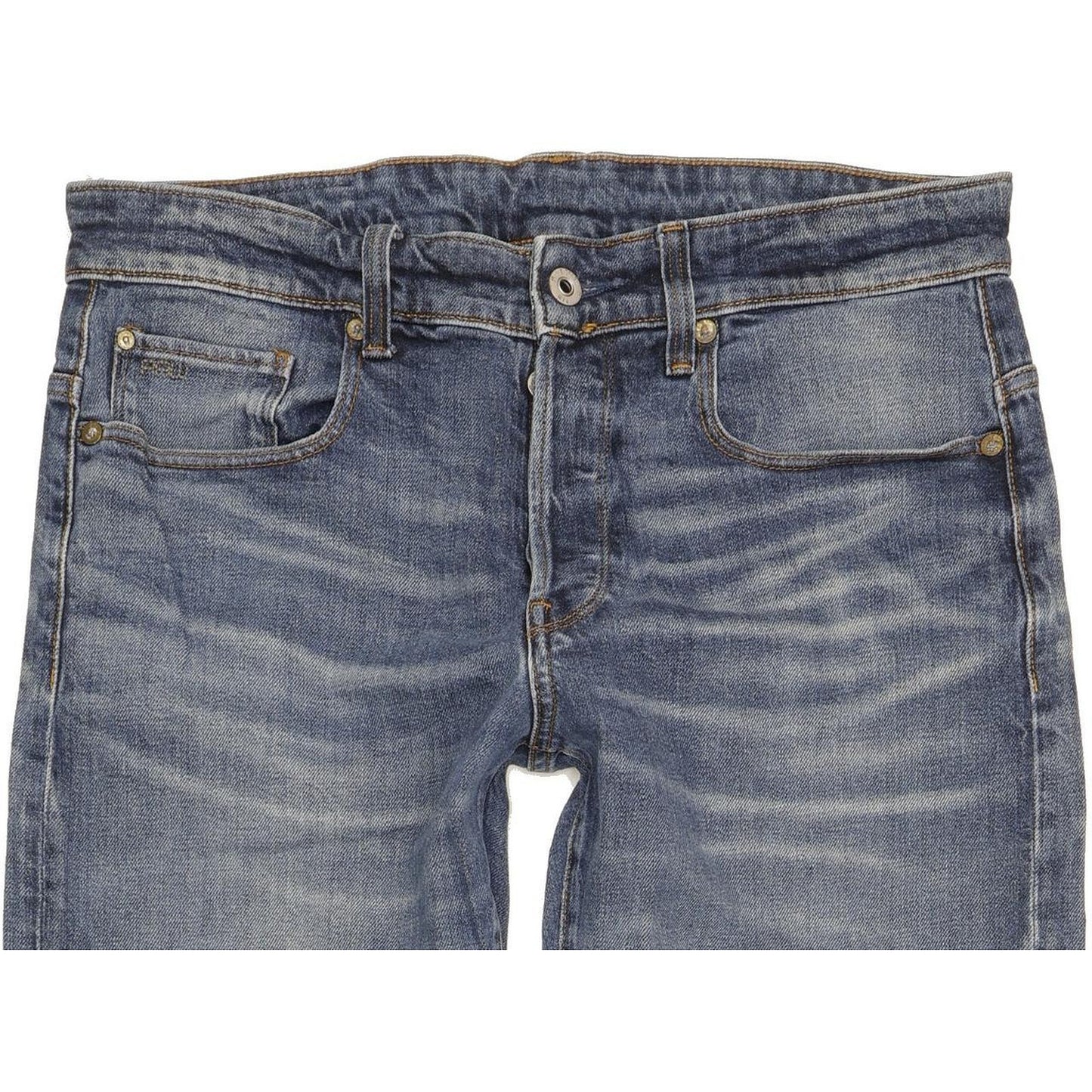 G-Star 3301 Men Blue Tapered Regular Stretch Jeans W31 L34