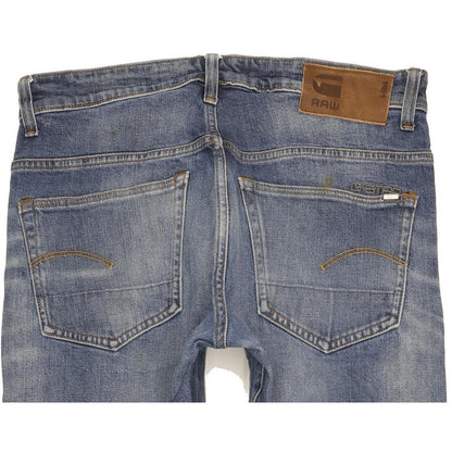 G-Star 3301 Men Blue Tapered Regular Stretch Jeans W31 L34