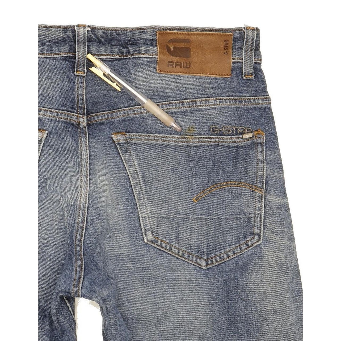 G-Star 3301 Men Blue Tapered Regular Stretch Jeans W31 L34
