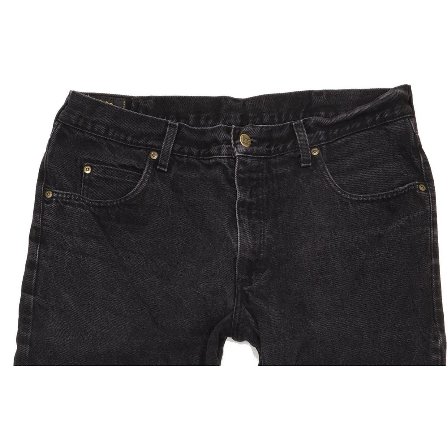 Lee Kansas Men Black Straight Regular Jeans W38 L30